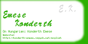 emese konderth business card